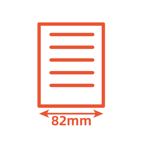 82mm big paper bin
