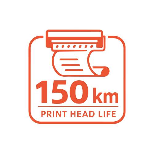 150KM printer head life