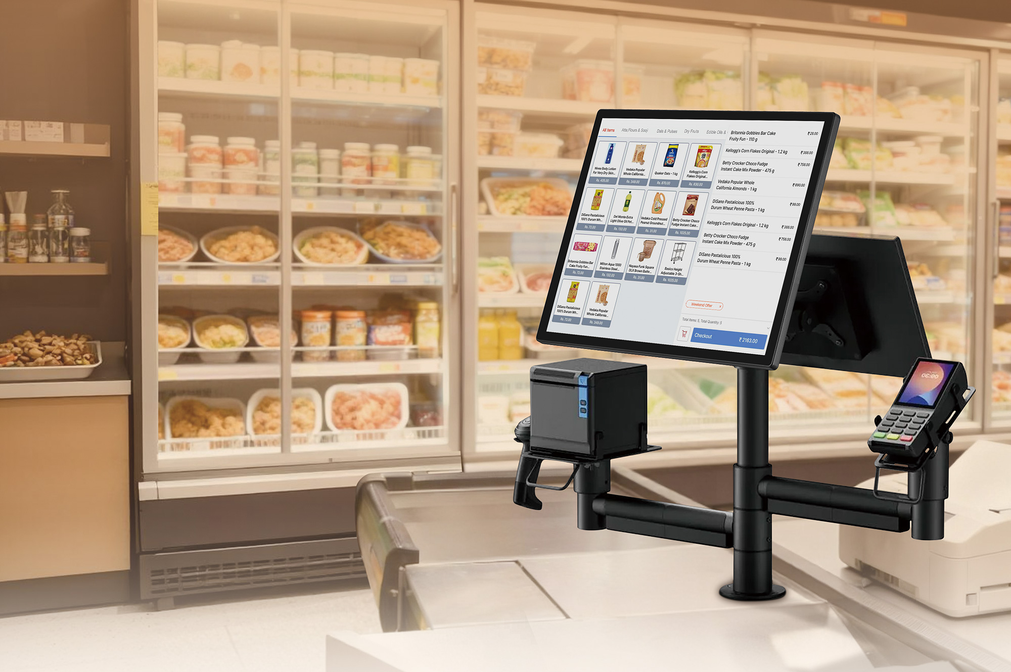 Retail store arm mount