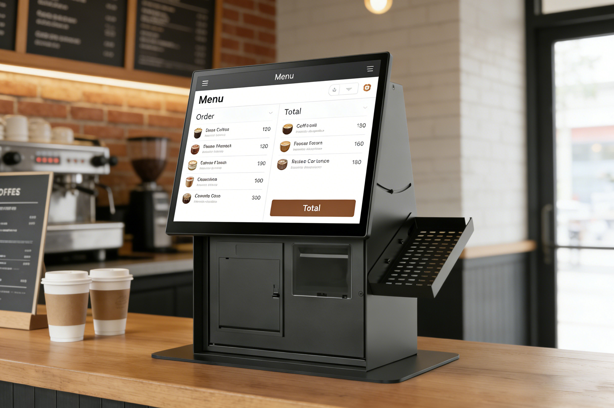 POS system kiosk